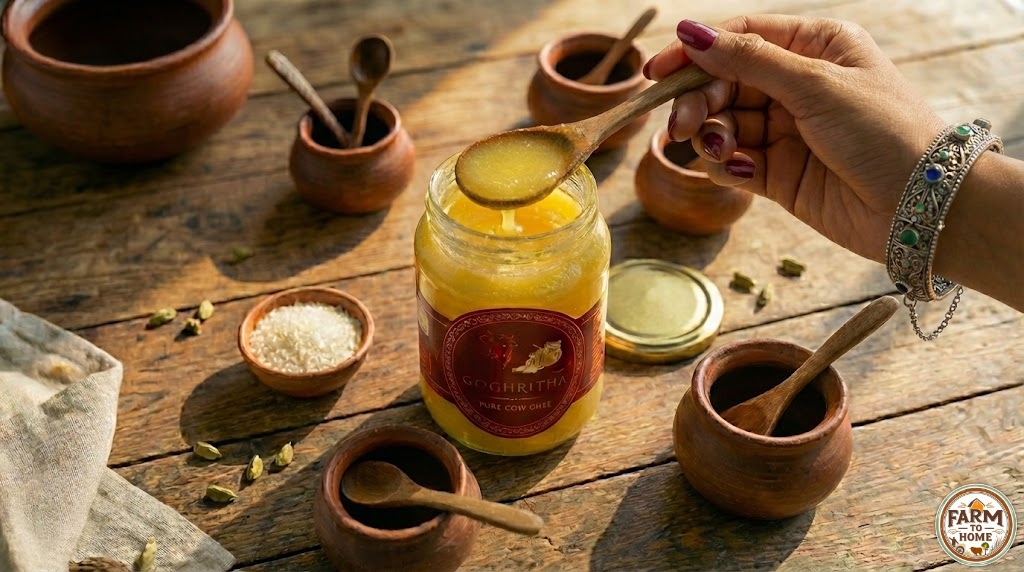 goghritha premium a2 desi cow ghee 250ml goghritha